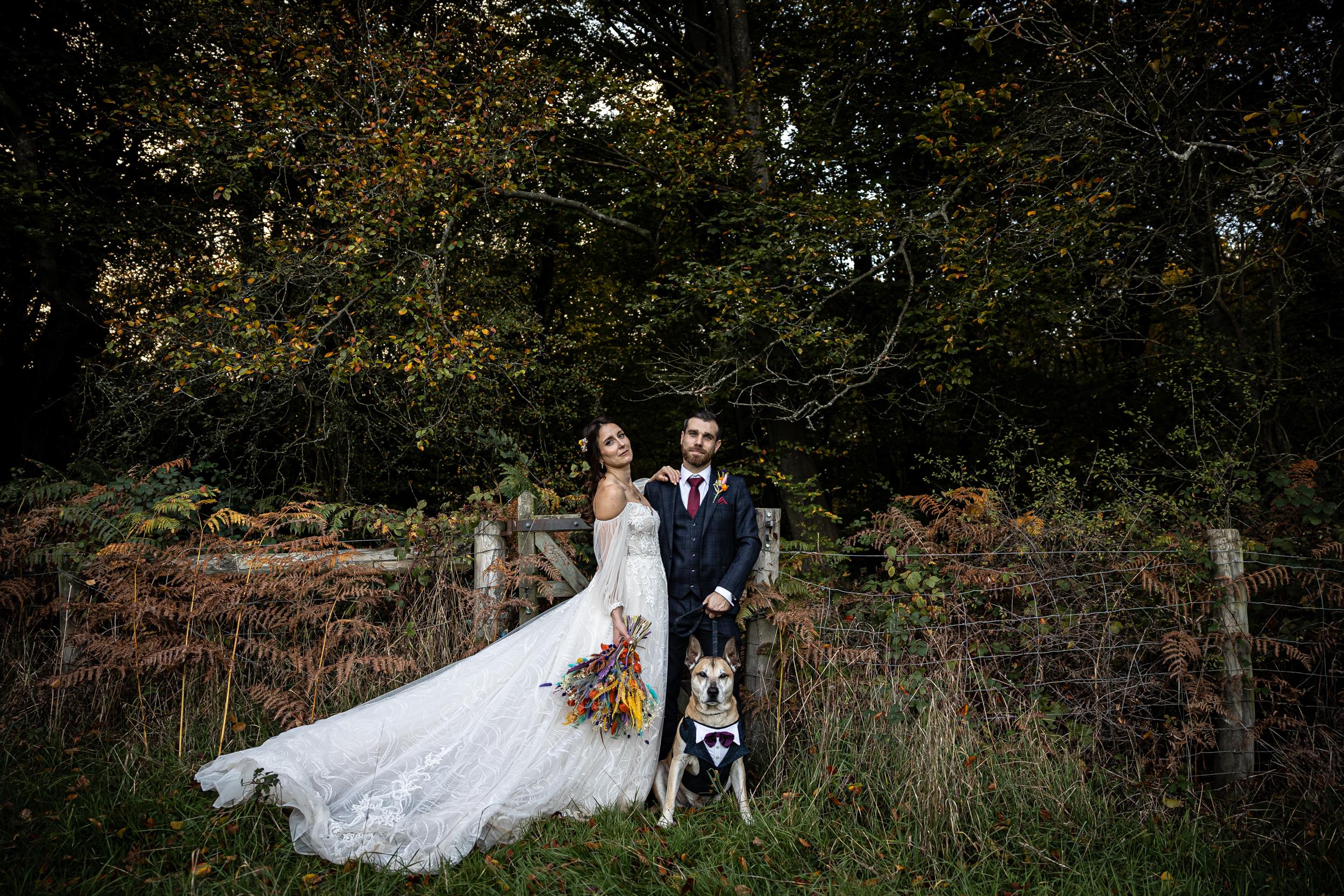 Frankie & Billy ~ Autumn Festival Themed Wedding in Staffhurst Woods, Edenbridge